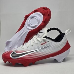 Nike Vapor Speed 3 Football Cleats White Red Black FB3303-102 Men's Size 8 New